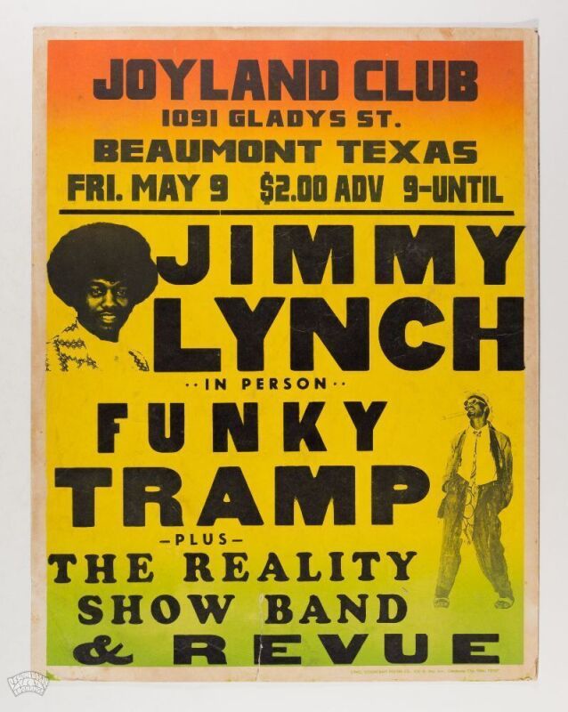 1975 Jimmy Lynch Joyland Club Poster Extra Fine 65