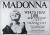 1987 Madonna Waldstadion Frankfurt Poster Excellent 77