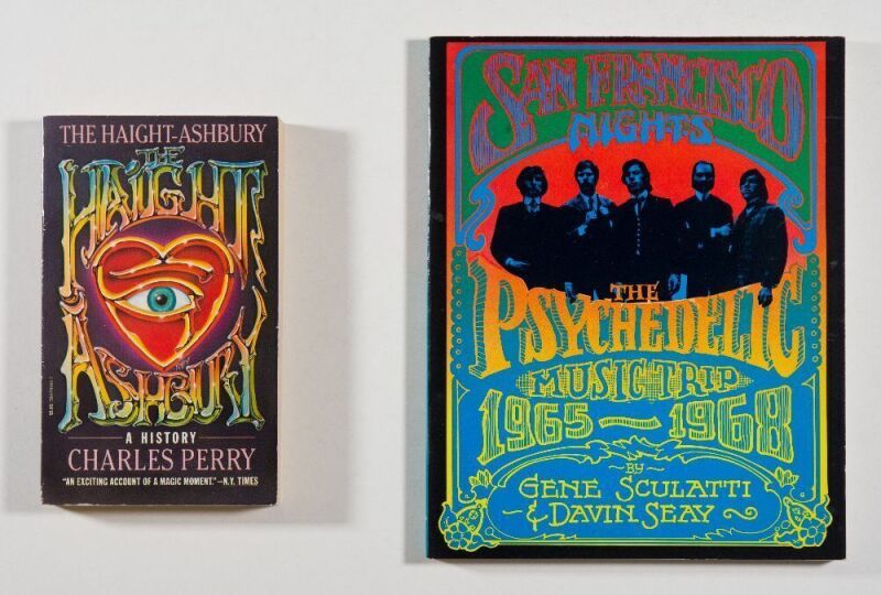 Collection of 2 Softcover 1985 Books The Haight Ashbury Charles Perry & San Francisco Nights Gene Sculatti & David Seay