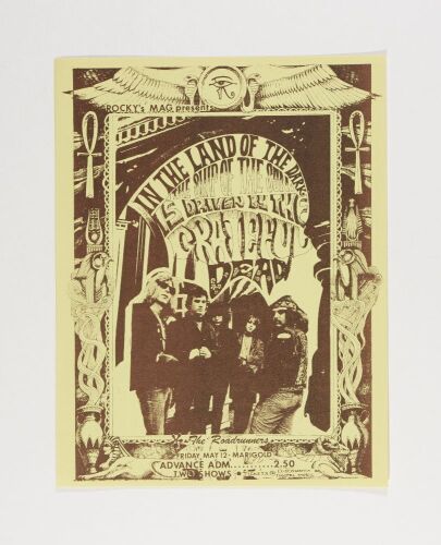 1967 Grateful Dead The Marigold Ballroom Fresno Handbill Excellent 71