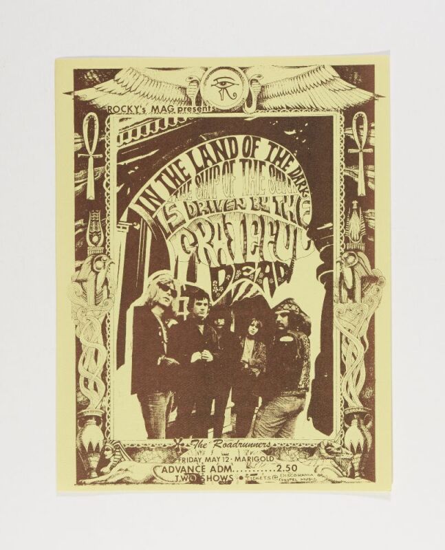 1967 Grateful Dead The Marigold Ballroom Fresno Handbill Excellent 71