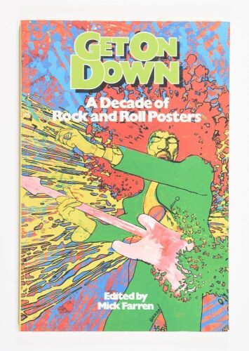 1977 Mick Farren Get On Down: A Decade of Rock and Roll Posters Second-Edition Book Near Mint 85