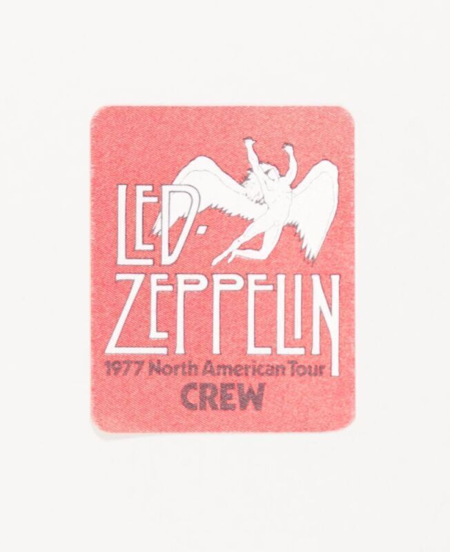 1977 Led Zeppelin American Tour Cloth Backstage Crew Pass Mint 91