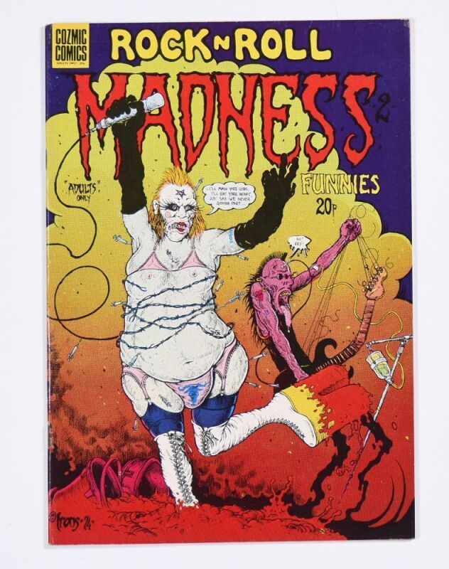 1974 Greg Irons Rock N Roll Madness Funnys First Printing Underground Comic Book Excellent 79