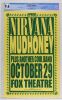 1991 MXP-79.1 Nirvana Mudhoney Fox Theatre Portland Poster CGC 9.6