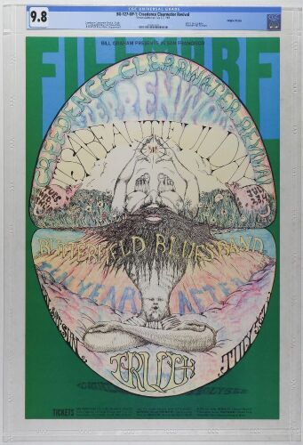 1968 BG-127 Creedence Clearwater Revival Fillmore Auditorium Poster CGC 9.8