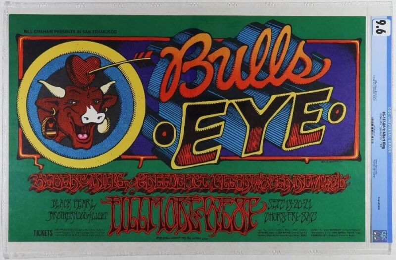 1968 BG-137 Creedence Clearwater Revival Albert King Fillmore West Poster CGC 9.6