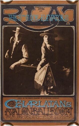 1967 FD-67 The Charlatans Avalon Ballroom Poster Extra Fine 67