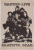 Grateful Dead Wanted Live Headshop Poster Mint 93
