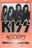 1984 KISS Accept Radio City Music Hall New York Poster Extra Fine 65