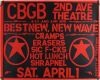 1978 The Cramps CBGB New York Poster Excellent 77