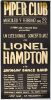 1968 Lionel Hampton & His Swingin' Dance Band The Piper Club Rome Poster Extra Fine 69