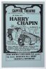 1974 Harry Chapin Capitol Theatre Portchester Poster Mint 93