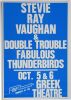 1987 Stevie Ray Vaughan Greek Theatre Berkeley Cardboard Poster Mint 93