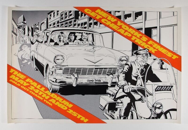 1979 Cheap Trick The Palladium New York Poster Near Mint 81