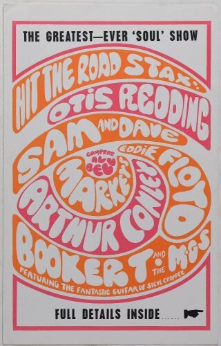 1967 Otis Redding Hit the Road Stax European Tour Program Excellent 77