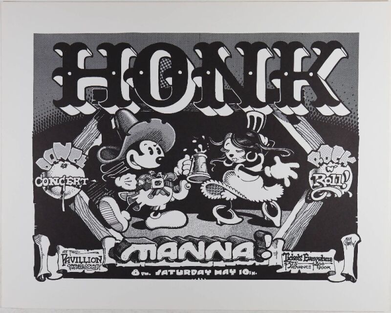 1975 Rick Griffin Honk Orange County Fairgrounds Poster Mint 91