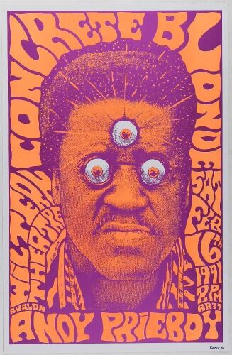1991 Frank Kozik Concrete Blonde Wiltern Theatre Signed Kozik Poster Mint 91