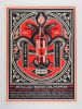 2013 Shepard Fairey Metallica Red Hot Chili Peppers Orion Festival Detroit LE Signed Fairey Poster Mint 95