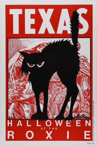 1989 Frank Kozik Halloween at The Roxie Austin Texas Signed Kozik Poster Mint 91