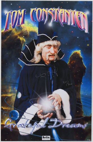 2000 Tom Constanten Grateful Dreams LE Signed Constanten Promo Poster Mint 91