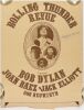1975 Bob Dylan The Rolling Thunder Revue Tour Blank Signed Ramblin' Jack Elliott Poster Extra Fine 61 Trimmed