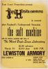 1968 Jimi Hendrix Experience The Soft Machine The Lewiston Armory Cardboard Poster Extra Fine 67
