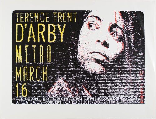 1988 Terrence Trent D'Arby The Metro Boston Poster Excellent 79