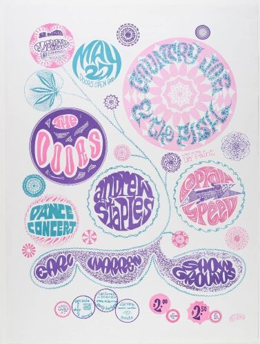 1967 The Doors Earl Warren Showgrounds Santa Barbara Poster Excellent 79