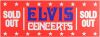 1976 Elvis Presley Concerts Sold Out Box Office Poster Near Mint 87