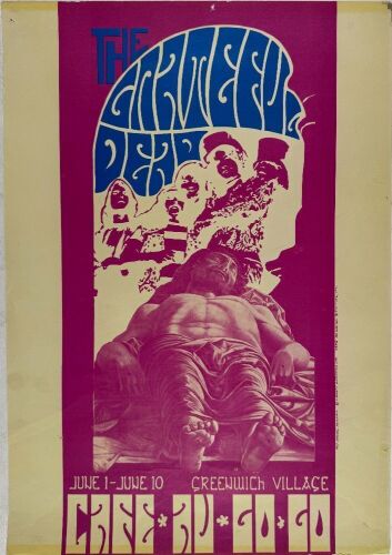 1967 AOR-3.163 Grateful Dead Caf&eacute; Au Go Go New York Poster Extra Fine 65