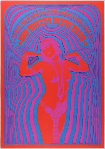 1967 NR-2 Miller Blues Band The Matrix Poster Excellent 79