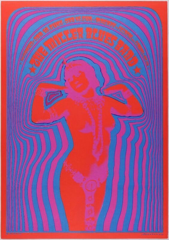 1967 NR-2 Miller Blues Band The Matrix Poster Excellent 79