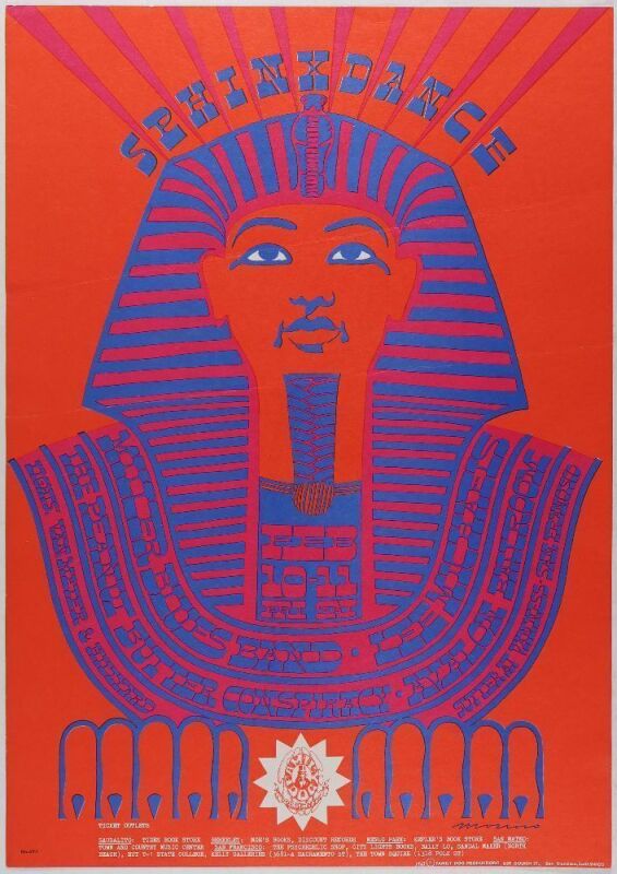 1967 FD-47 Miller Blues Band Avalon Ballroom Poster Extra Fine 65