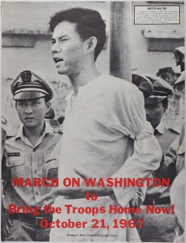 1967 March on Washington Student Mobilization Committee Poster Extra Fine 67