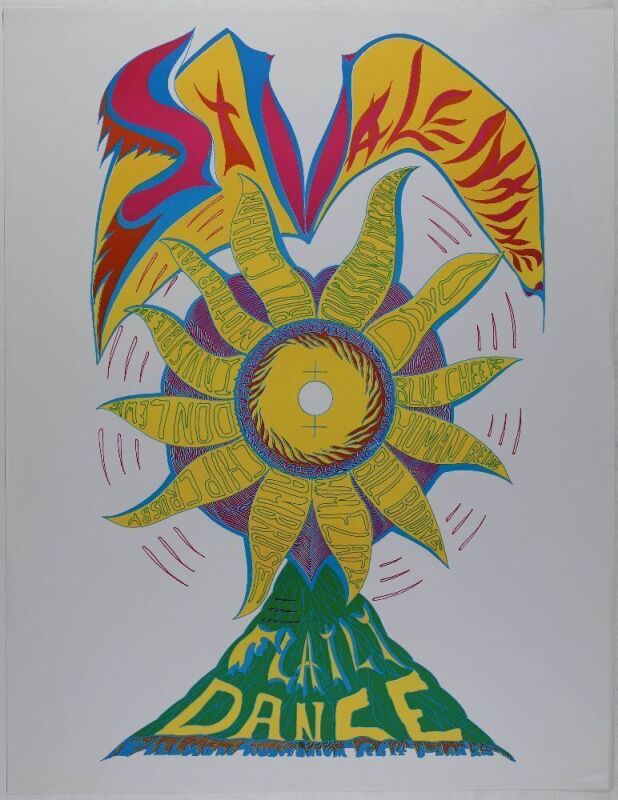 1967 Blue Cheer Fillmore Valentines Dance Poster Excellent 77