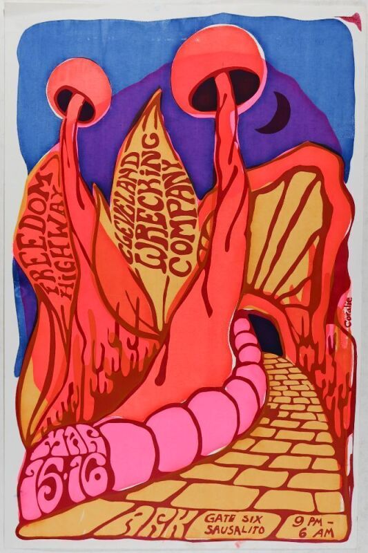 1968 Cleveland Wrecking Company The Ark Sausalito Poster Excellent 79