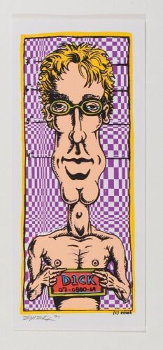 1999 EMEK Andy Dick Signed Emek Small Poster Mint 93