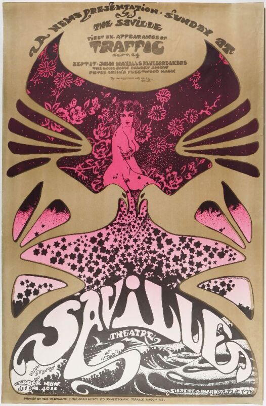 1967 OAS2 Osiris Visions Traffic Saville Theatre Poster Extra Fine 63