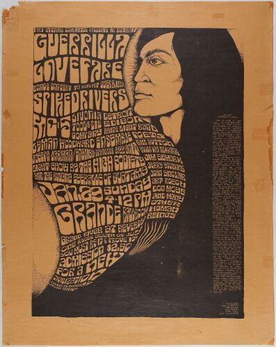 1967 G/G-670129 MC5 Spike Drivers Grande Ballroom Detroit Poster Extra Fine 63