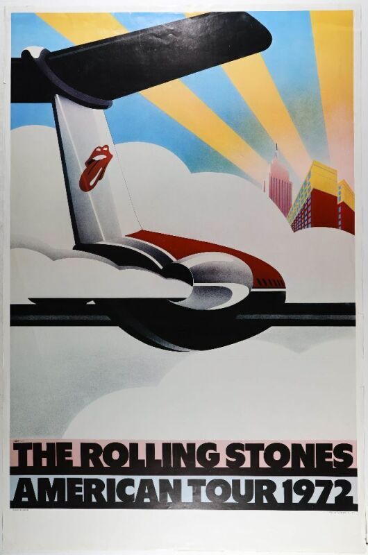 1972 Rolling Stones American Tour Poster Extra Fine 69