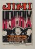 1968 AOR-3.16 The Jimi Hendrix Experience Sacramento State College Poster Extra Fine 63 Restored
