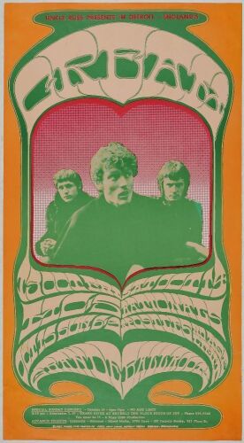1967 G/G-671013 Cream MC5 Grande Ballroom Detroit Poster Extra Fine 69 Restored