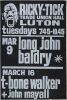 1965 John Mayall Long John Baldry The Ricky Tick Trade Union Hall Luton Poster Extra Fine 67