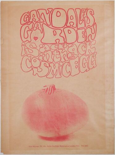 1969 Gandalf's Garden London Poster Extra Fine 67