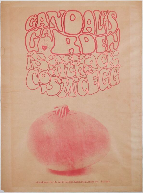 1969 Gandalf's Garden London Poster Extra Fine 67