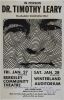 1967 Dr. Timothy Leary Berkeley Community Theatre & Winterland Cardboard Poster Extra Fine 69