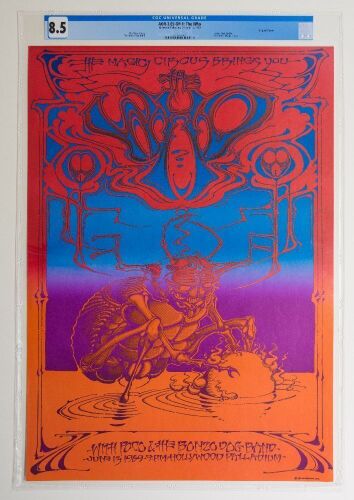 1969 AOR-3.65 Rick Griffin The Who Hollywood Palladium Poster 8.5