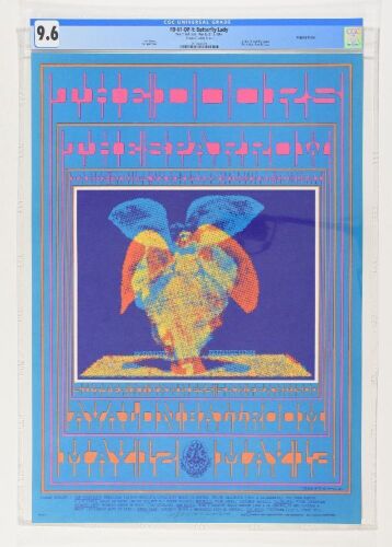 1967 FD-61 The Doors The Sparrow Avalon Ballroom Signed Moscoso Poster CGC 9.6