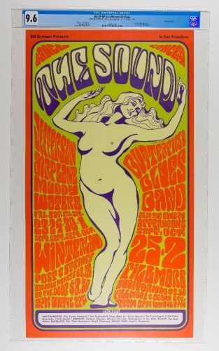 1966 BG-29 Jefferson Airplane Winterland & Fillmore RP5 Poster CGC 9.6